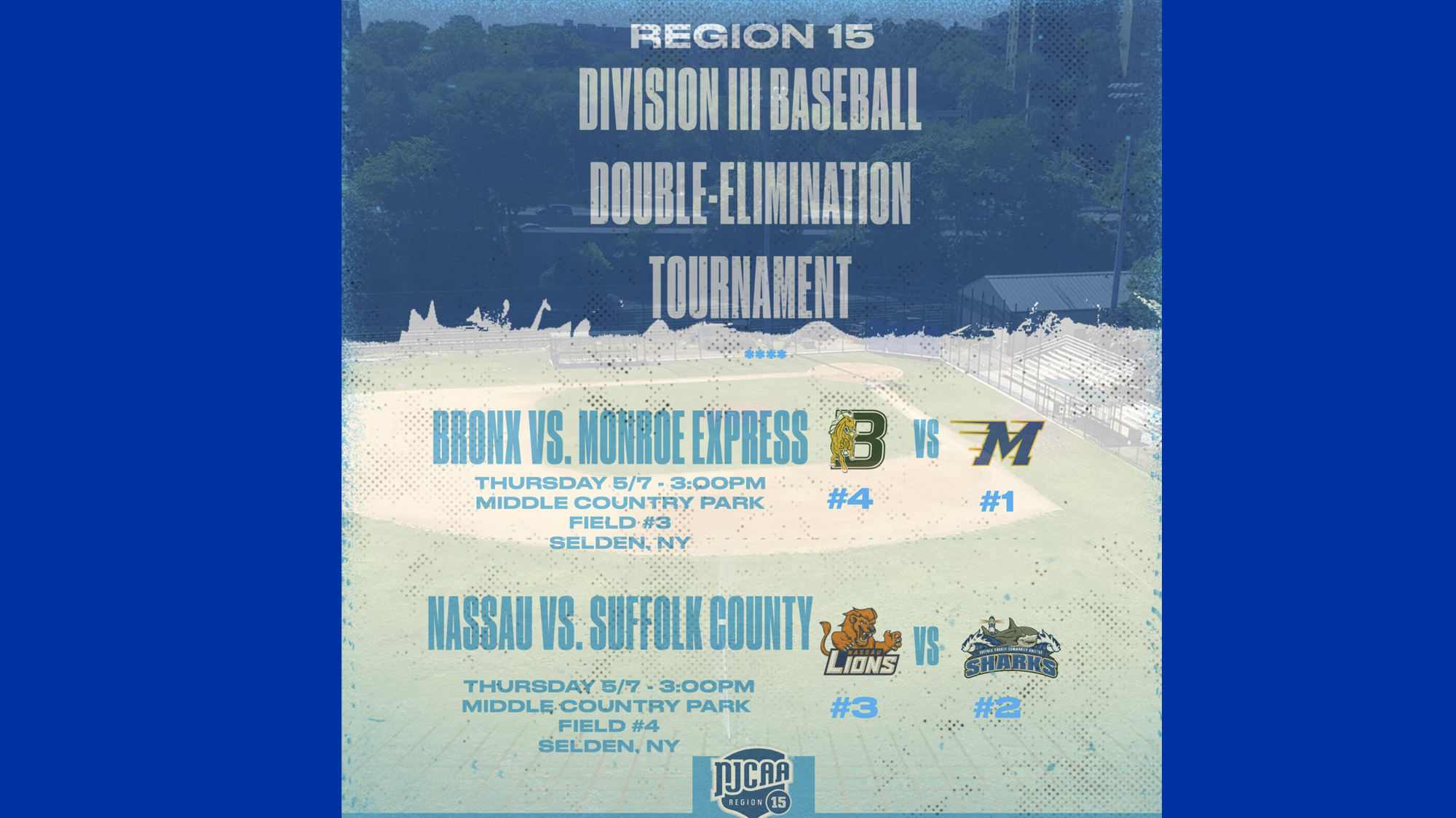 Region 15 Division III Baseball Double-Elimination Tournament to Begin on Thursday