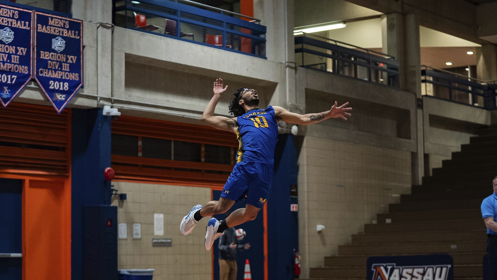 Darren Lopez of Monroe Express men's volleyball earned a spot on the NJCAA All-America second team. 

Photo is courtesy of Don Smalls.