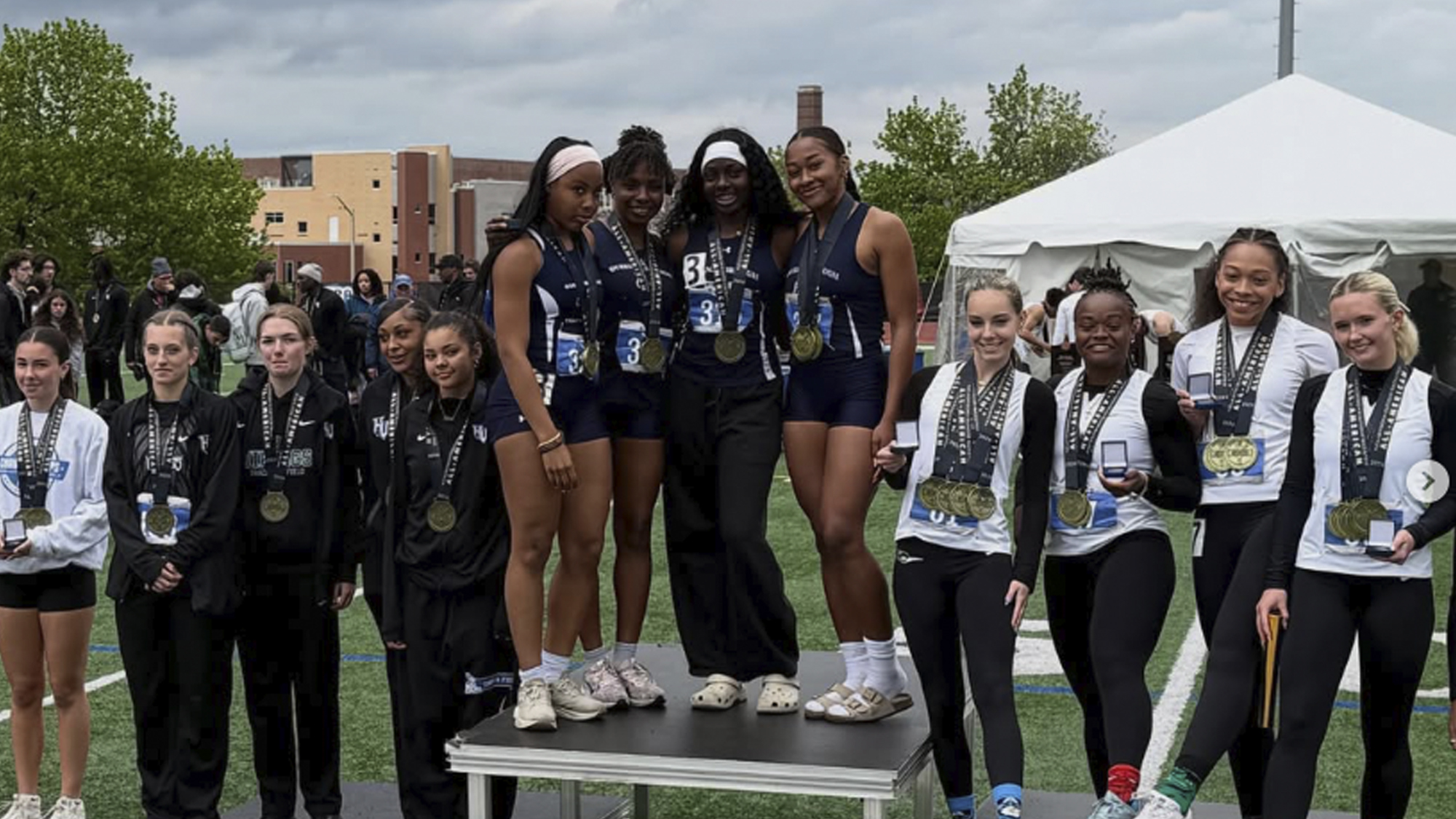 The 4x400 Meter Relay National Champions from Queensborough.