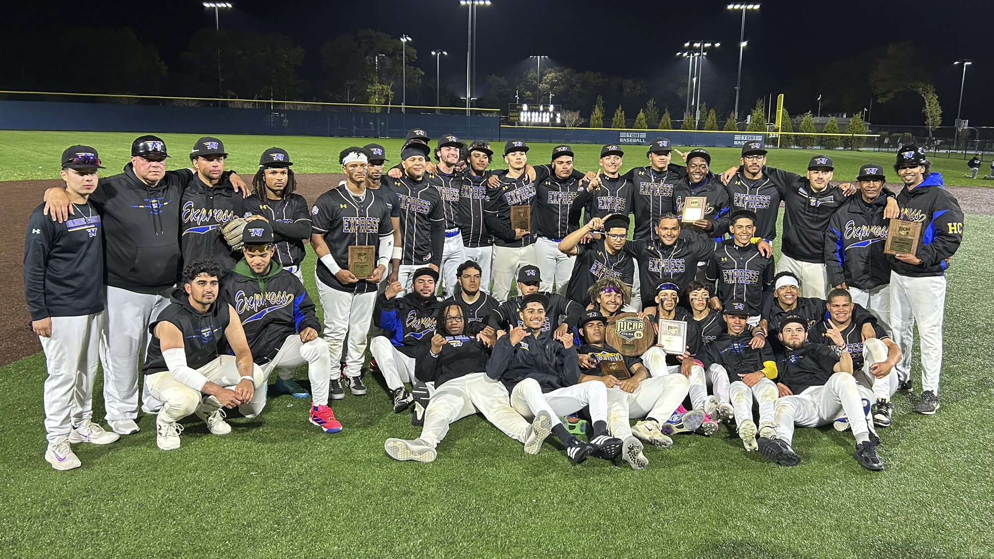 The 2026 Region 15 Champion Monroe University - Bronx Baseball Team.