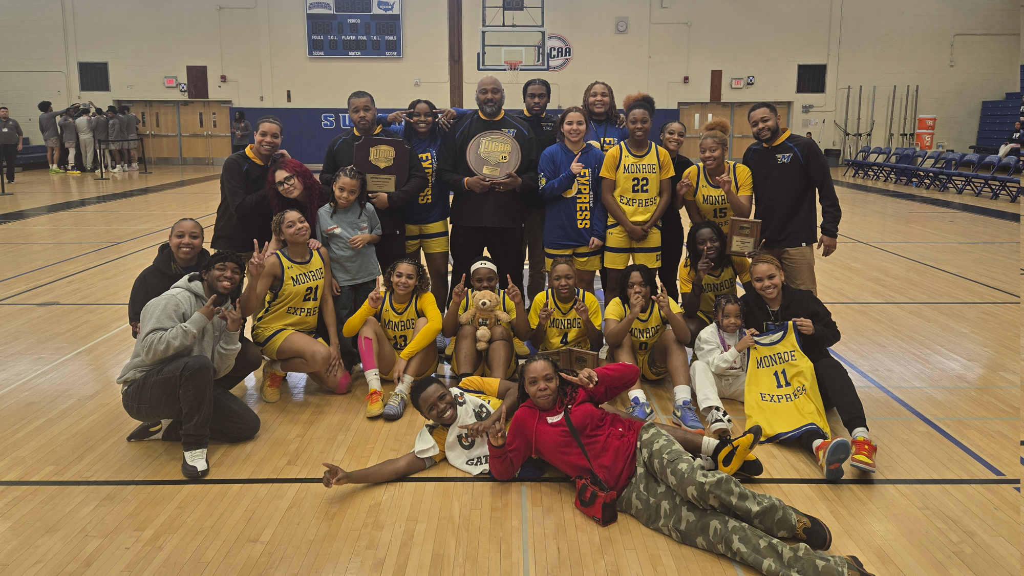Champions! Express Women's Basketball Captures Region 15 and Northeast District Titles Thanks to Overtime Win Against Kingsborough