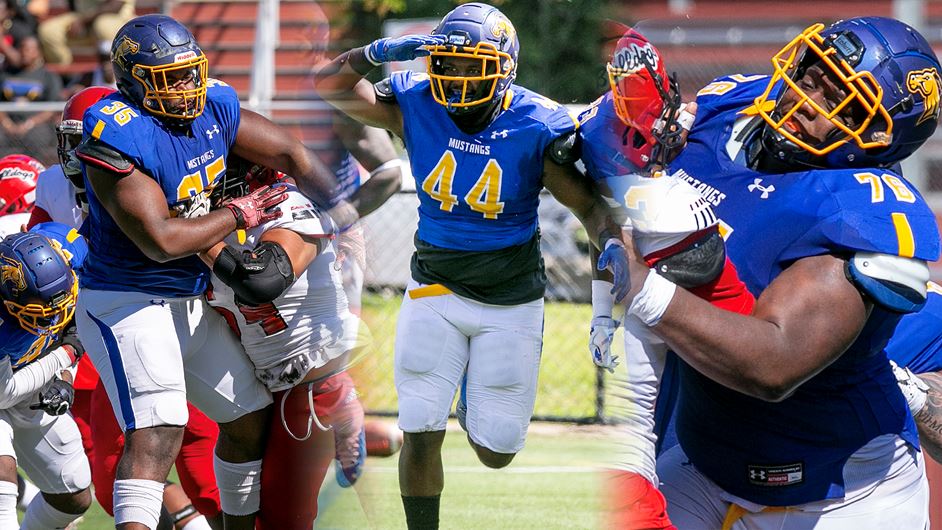 Three Monroe Mustangs Football Players Named NJCAA All-America