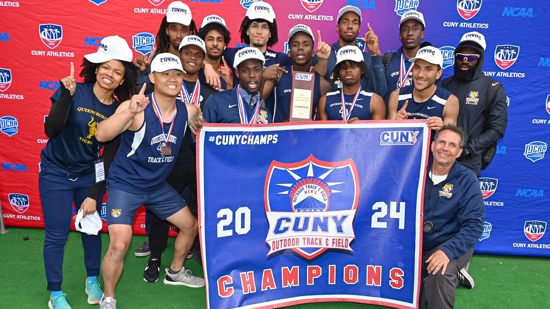 Queensborough Men's Outdoor Track and Field Completes Triple Crown with First-Place Finish at 2024 CUNYAC Outdoor Track & Field Championships