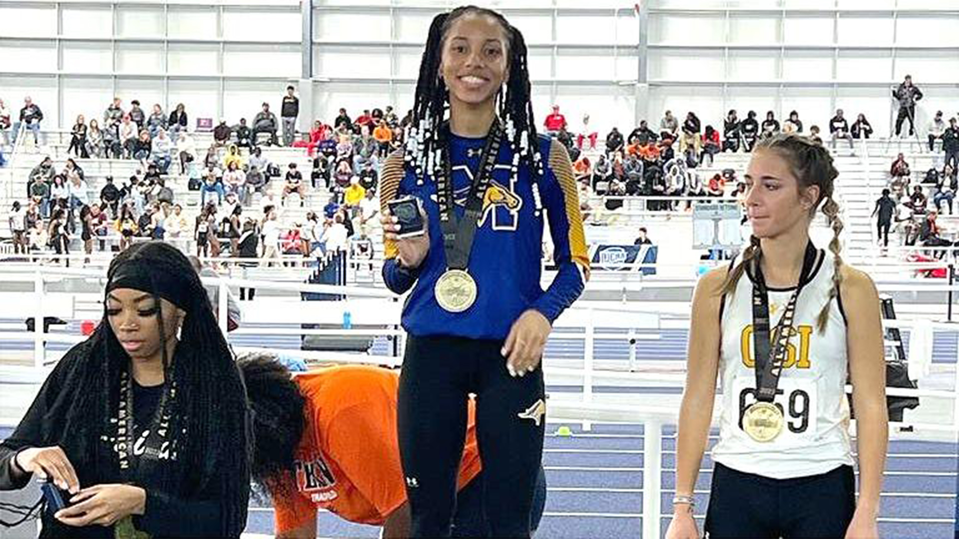 Two Reach Podium as Monroe Mustangs Women&rsquo;s Track and Field Caps off NJCAA Indoor Championships